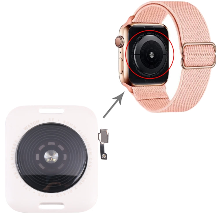 Coque arrière en verre avec bobine de charge sans fil pour Apple Watch Series SE 2022 40 mm LTE Edition