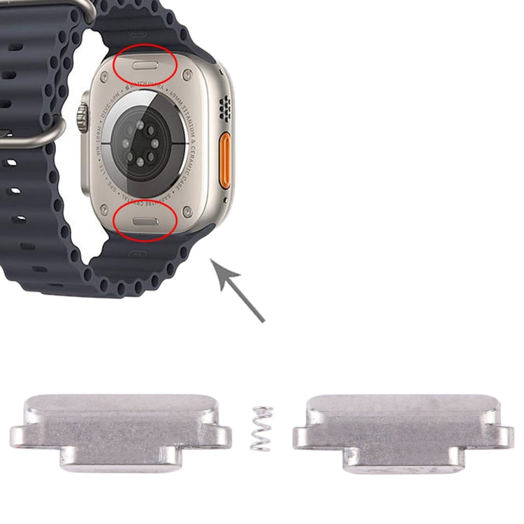 1 paire de clips supérieur/inférieur de bouton d'alimentation pour Apple Watch Ultra 49mm