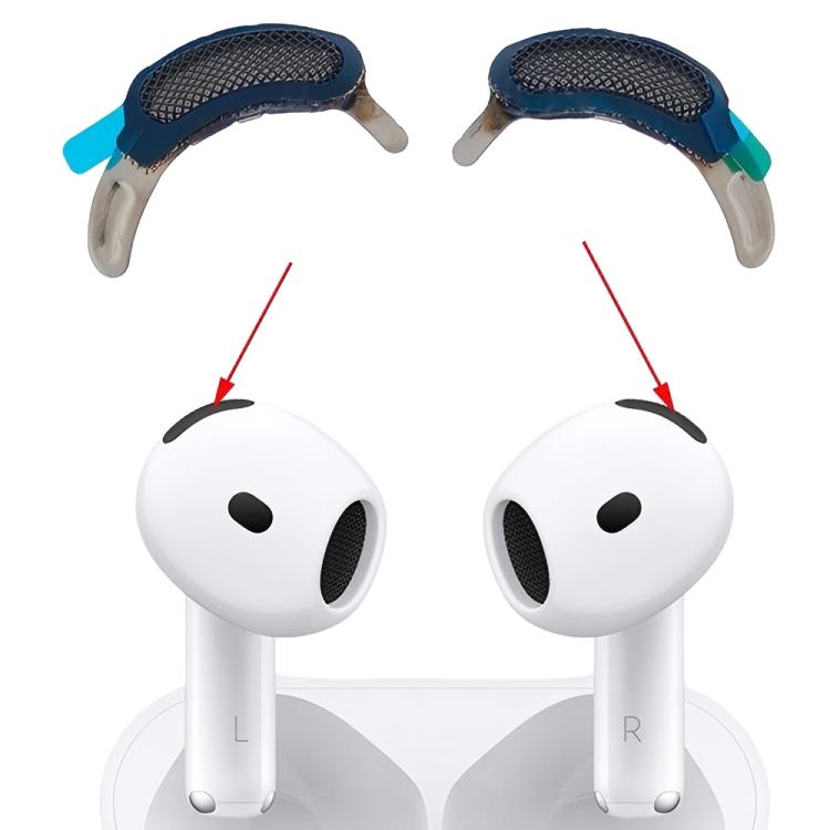 Grille anti-poussière supérieure gauche/droite pour Apple AirPods 4 (installation interne requise), For Apple AirPods 4(Top)