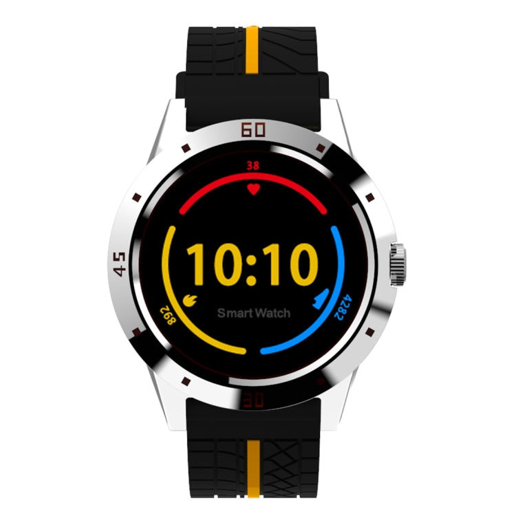 Montre intelligente N6 Écran TFT 1,3 pouces MTK2502C Bluetooth4.0, bracelet de montre en silicone, moniteur de fréquence cardiaque, podomètre, moniteur de sommeil et rappel de sédentarité, Silicone Watch Strap/Red, Silicone Watch Strap/Yellow