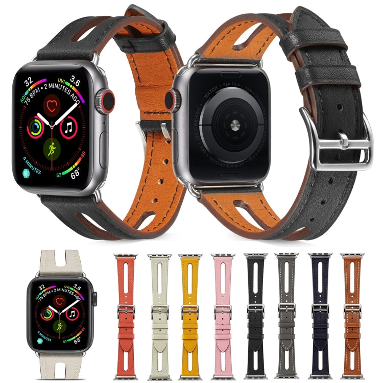Bracelet de montre en cuir de première qualité pour Apple Watch Series 6 & SE & 5 & 4 44mm / 3 & 2 & 1 42mm