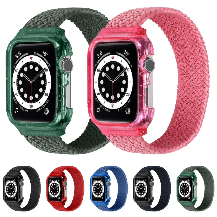 Bracelets de montre de remplacement Weave avec cadre pour Apple Watch Series 6 & SE & 5 & 4 40mm / 3 & 2 & 1 38mm, 128mm, 135mm, 140mm, 145mm, 150mm, 155mm