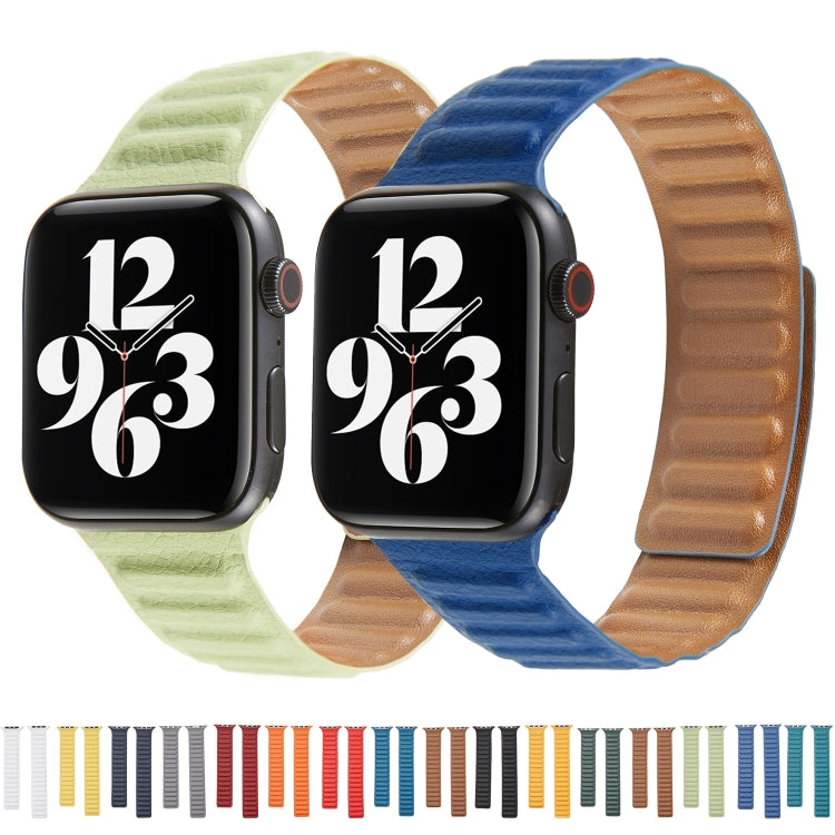 Bracelet de montre en cuir à boucle pour Apple Watch Series 6 & SE & 5 & 4 44mm / 3 & 2 & 1 42mm, For Apple Watch Series 7 45mm / 6 & SE & 5 & 4 44mm / 3 & 2 & 1 42mm