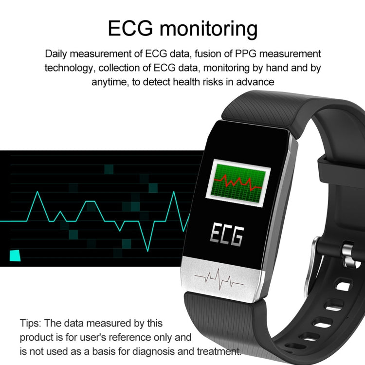 T1S 1,14 pouces Écran IP67 Bracelet Intelligent Étanche, Prise en Charge de la Surveillance de l'Oxygène Sanguin / Surveillance de la Température Corporelle / Surveillance de la Fréquence Cardiaque