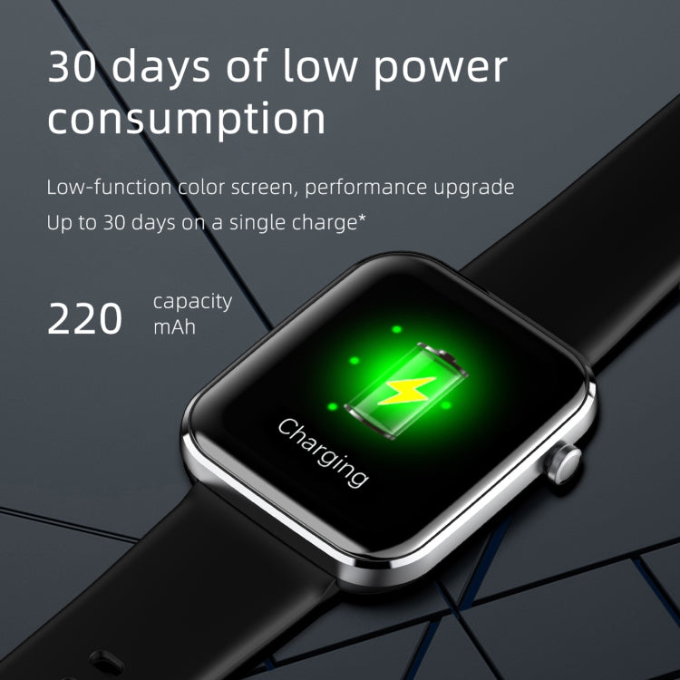 Z15 1,69 pouces écran tactile IP67 montre intelligente étanche, prise en charge de la surveillance de la pression artérielle / surveillance du sommeil / surveillance de la fréquence cardiaque