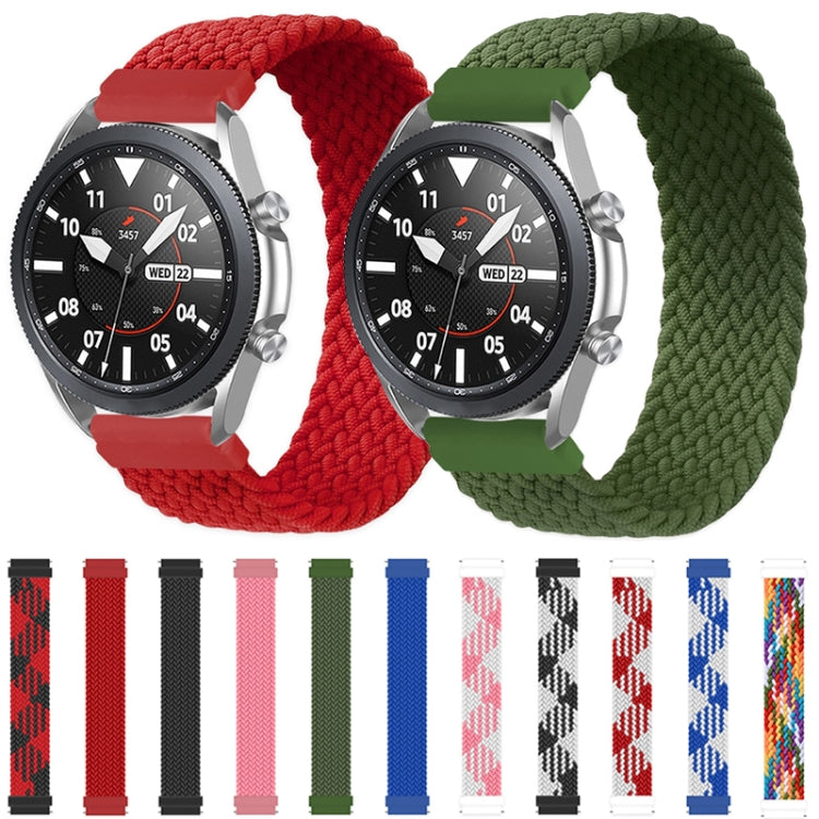 Pour Samsung Galaxy Watch 3 45mm Réglable Nylon Tressé Élasticité Remplacement Bracelet Bracelet, 125mm, 135mm, 145mm, 155mm, 165mm
