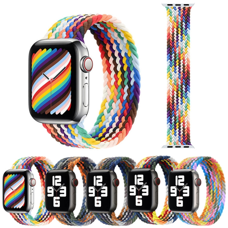 Bracelets de rechange en nylon tressé à tête métallique, taille : XS 128 mm pour Apple Watch Series 6 & SE & 5 & 4 40 mm / 3 & 2 & 1 38 mm, XS 128mm 40mm / 38mm