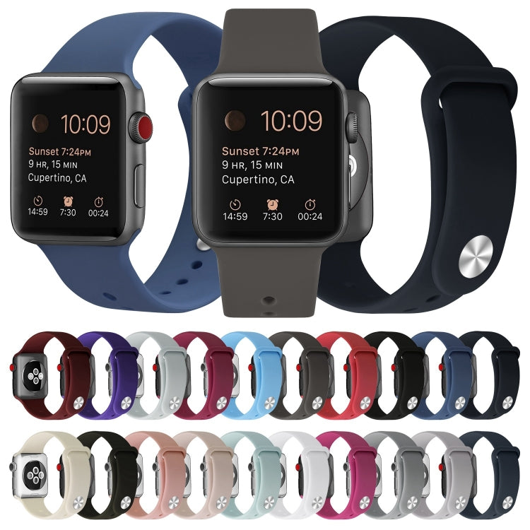 Bracelet de remplacement en silicone pour Apple Watch Series, 7 41mm / 6 & SE & 5 & 4 40mm / 3 & 2 & 1 38mm, 7 45mm / 6 & SE & 5 & 4 44mm / 3 & 2 & 1 42mm
