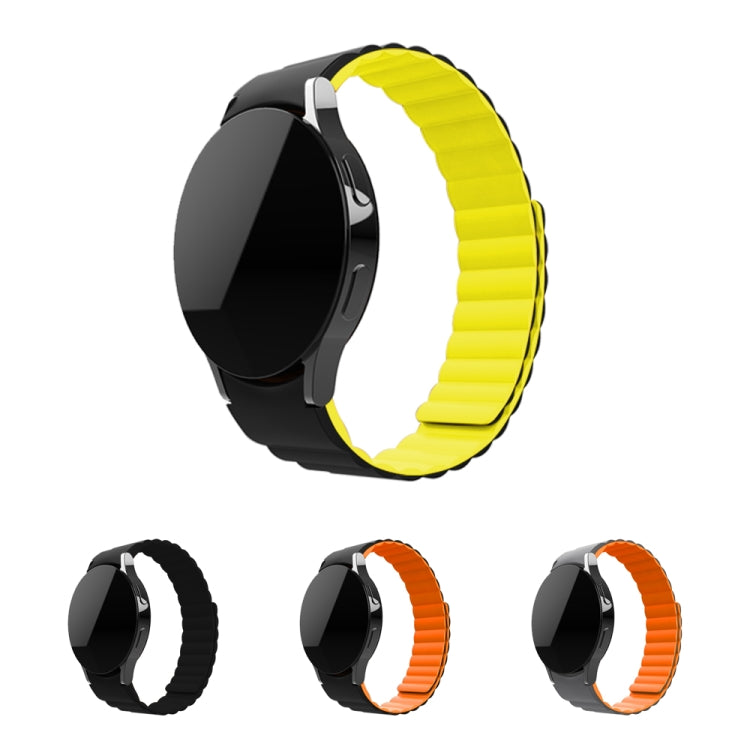 Bracelet de montre de remplacement magnétique en silicone, For Samsung Galaxy Watch4 40mm / 44mm