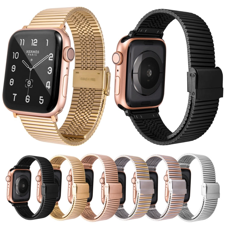 Bracelet de montre de remplacement en acier multi-bahts pour la série Apple Watch, 7 45mm / 6 & SE & 5 & 4 44mm / 3 & 2 & 1 42mm, 7 41mm / 6 & SE & 5 & 4 40mm / 3 & 2 & 1 38mm