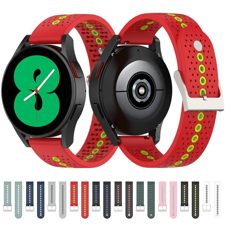 Bracelet de montre universel en silicone avec trou coloré, 22mm, 20mm, For Suunto 9 Peak