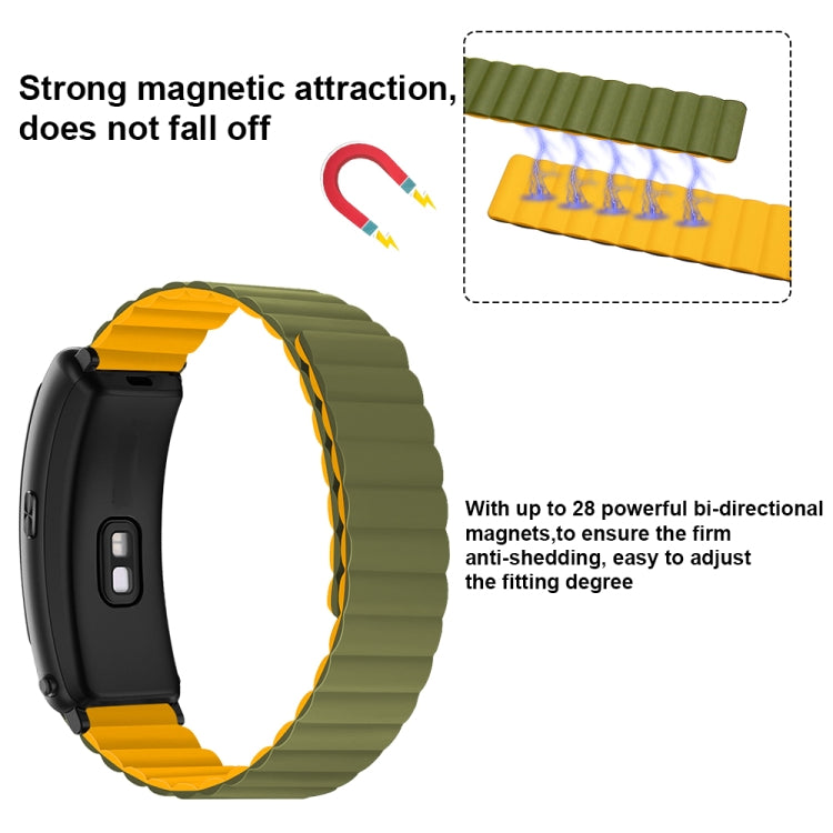 Bracelet de montre magnétique en silicone, For Fitbit Charge 2, For Fitbit Charge 3 / 4, For Fitbit Charge 5