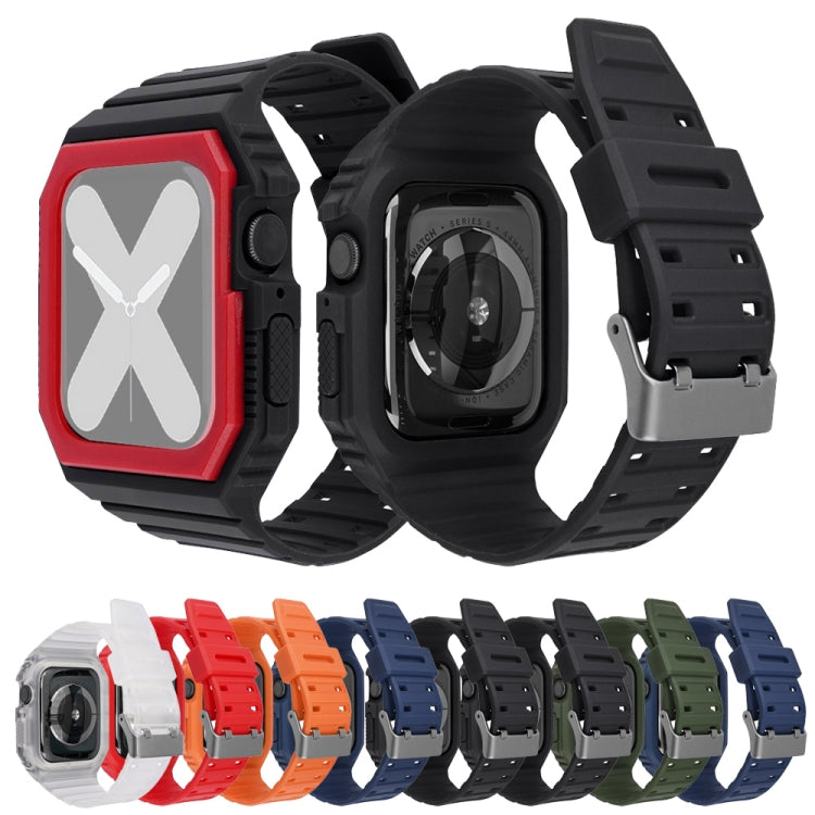 Bracelet de montre intégré bicolore pour la série Apple Watch, 7 41mm / 6&SE&5&4 40mm / 3&2&1 38mm, 7 45mm / 6&SE&5&4 44mm / 3&2&1 42mm