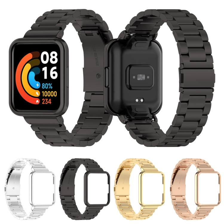 Bracelet de montre en acier à trois perles pour Xiaomi Redmi Watch 2 Lite Version internationale, For Xiaomi Redmi Watch 2 Lite International Version