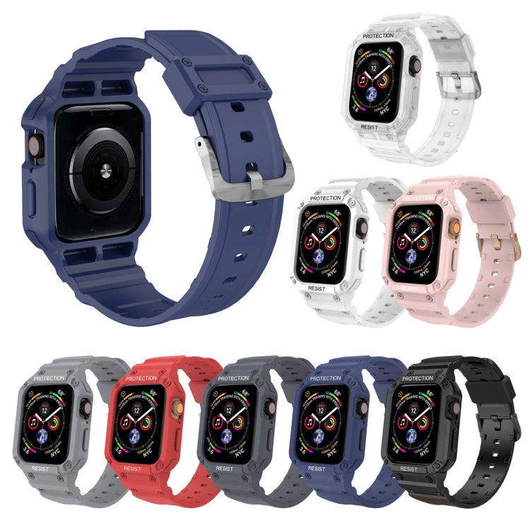 Bracelet intégré de couleur unie à trois épreuves pour la série Apple Watch, 7 41mm / 6&SE&5&4 40mm / 3&2&1 38mm, 7 45mm / 6&SE&5&4 44mm / 3&2&1 42mm