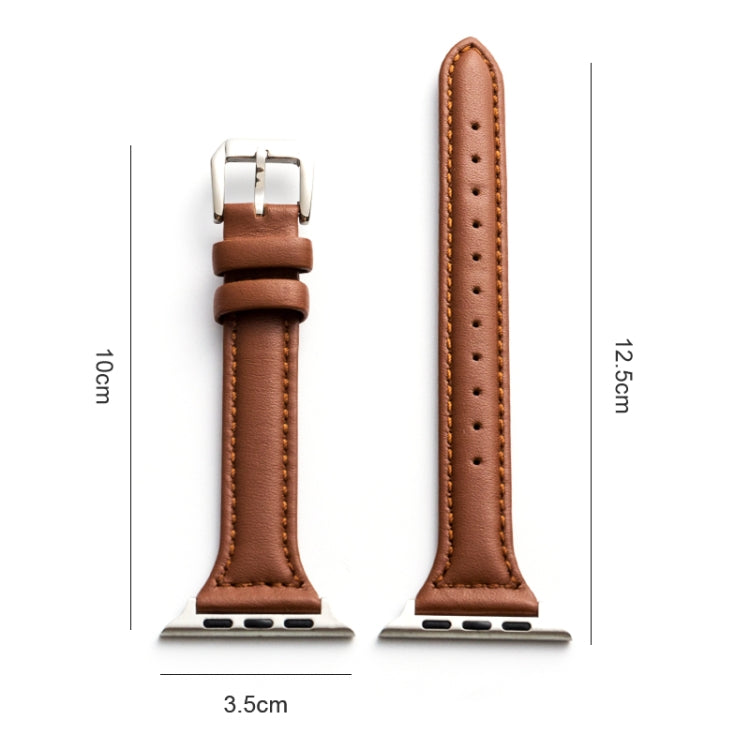 Bracelet en cuir véritable pour la série Apple Watch, 7 41mm / 6&SE&5&4 40mm / 3&2&1 38mm, 7 45mm / 6&SE&5&4 44mm / 3&2&1 42mm