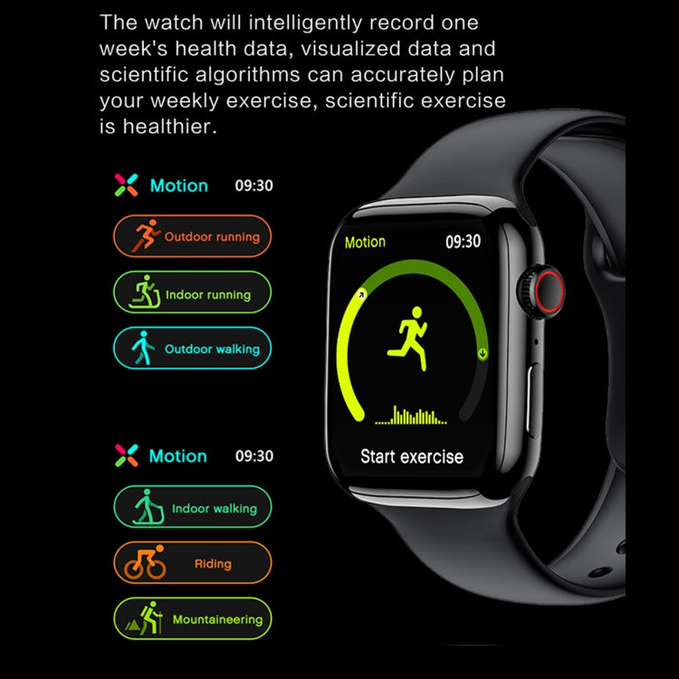 Montre intelligente à écran TFT i7 pro + VIP 1,75 pouces, prise en charge de la numérotation Bluetooth / surveillance du sommeil