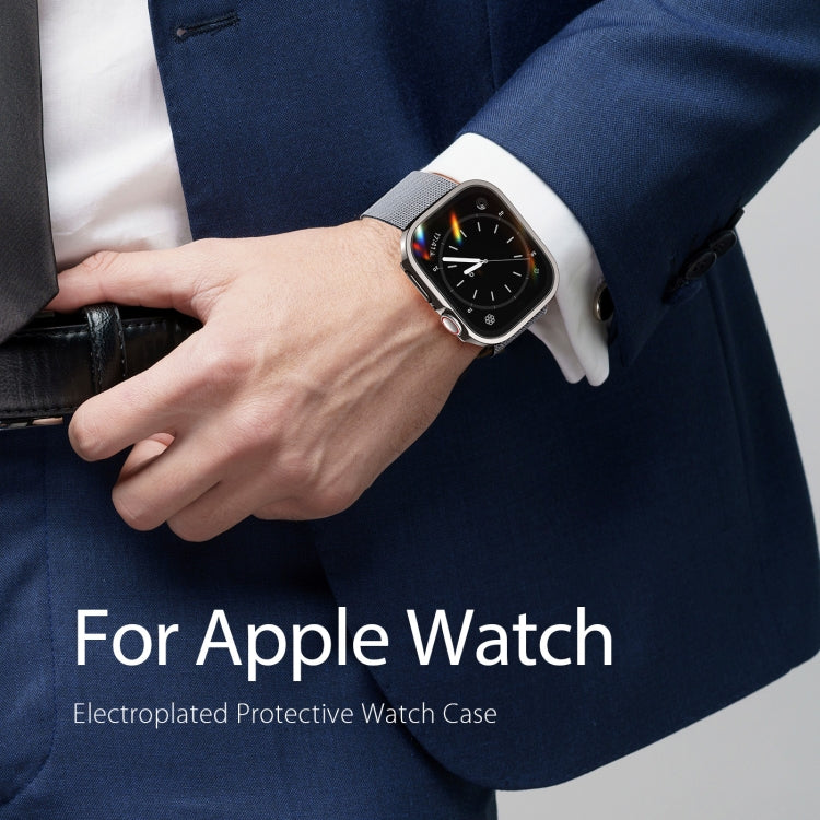 Boîtier de montre en PC galvanisé DUX DUCIS pour la série Apple Watch, For Apple Watch Series 9 / 8 / 7 45mm