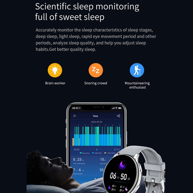 Y33 Montre intelligente à écran couleur TFT de 1,32 pouces, prise en charge des appels Bluetooth / surveillance de la pression artérielle