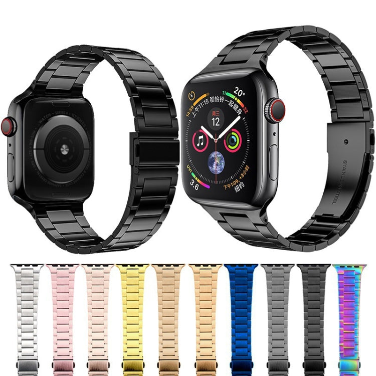 Bracelet de montre en acier inoxydable de petite taille pour la série Apple Watch, 7 41mm / 6&SE&5&4 40mm / 3&2&1 38mm, 7 45mm / 6&SE&5&4 44mm / 3&2&1 42mm