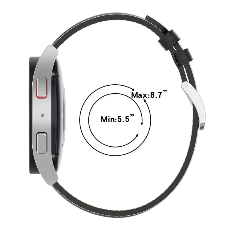 Bracelet de montre en cuir de qualité supérieure, For Samsung Galaxy Watch 5 40mm, For Samsung Galaxy Watch 5 44mm, For Samsung Galaxy Watch 5 Pro 45mm