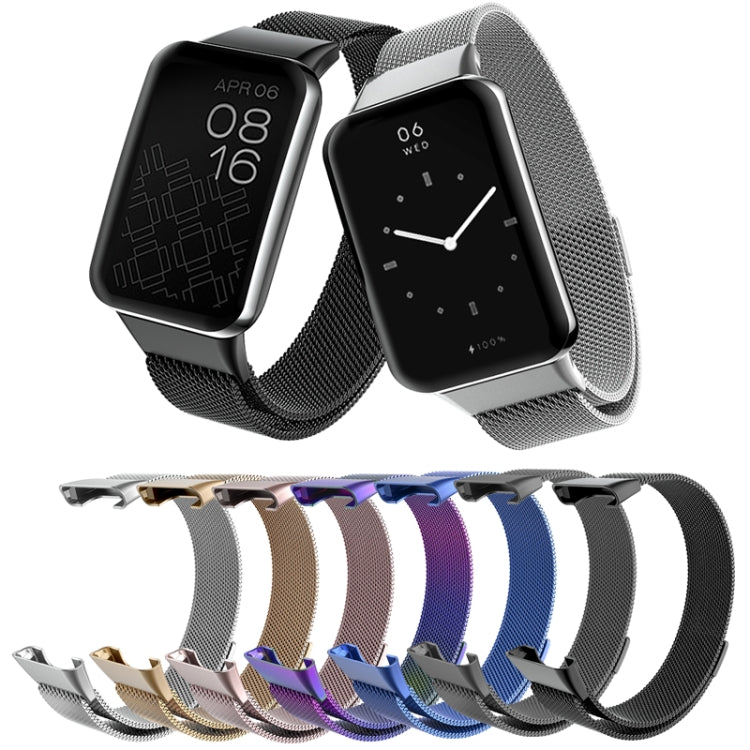 Bracelet de montre en métal magnétique Milan, For Xiaomi Mi Band 7 Pro
