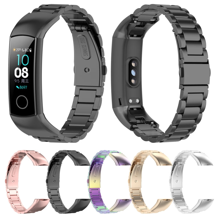Pour Huawei Honor Band 4 (CRS-B19) / Honor Band 5 (CRS-B19S) Bracelet de montre en acier à trois perles, For Honor Band 4