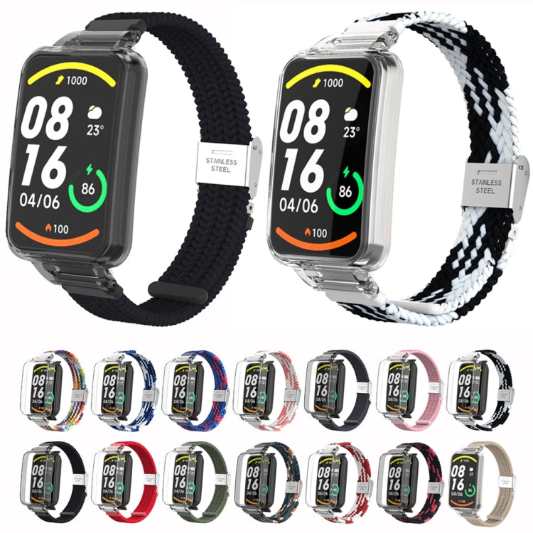 Bracelet de montre intégré à boucle en nylon tressé, For Xiaomi Mi Band 7 Pro