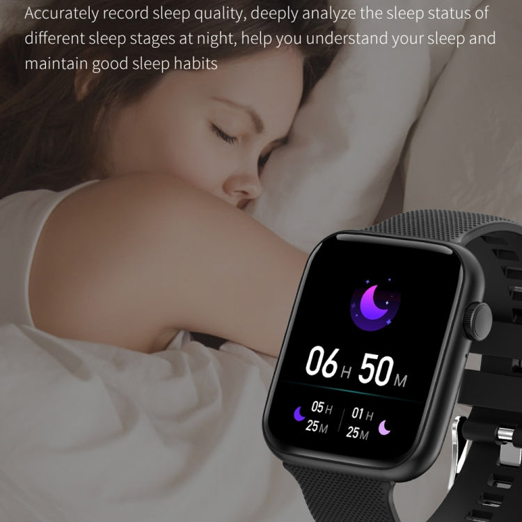 HT15 1,85 pouces bande de silicone IP67 montre intelligente étanche, prise en charge des appels Bluetooth / surveillance du sommeil