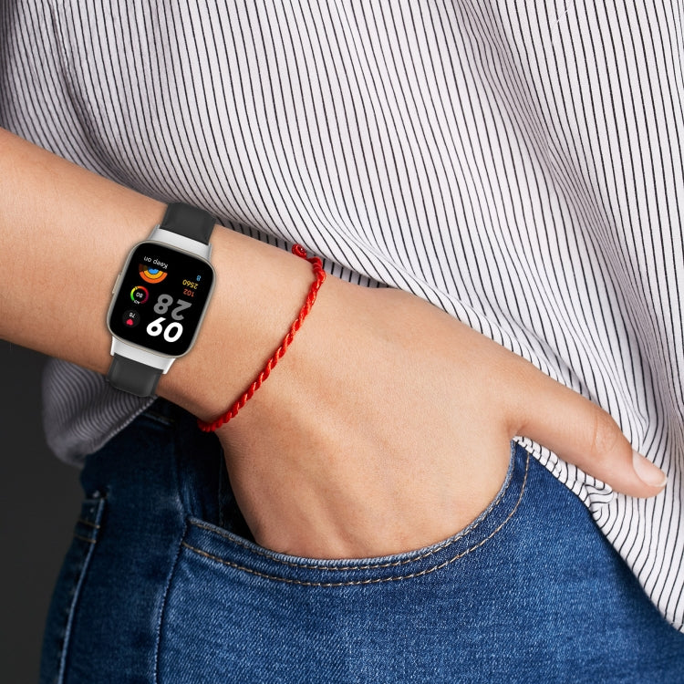Bracelet de montre en cuir à queue ronde, For Xiaomi Redmi Watch 3 / Mi Watch Lite 3