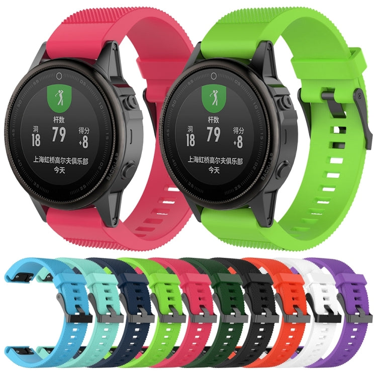 Pour Garmin Fenix5 (22mm) Bracelet de remplacement en silicone Bracelet de montre
