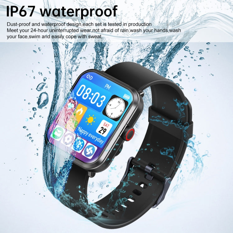 S6 TWS écouteur 1,91 pouces Bracelet intelligent prise en charge appel Bluetooth/surveillance de la santé