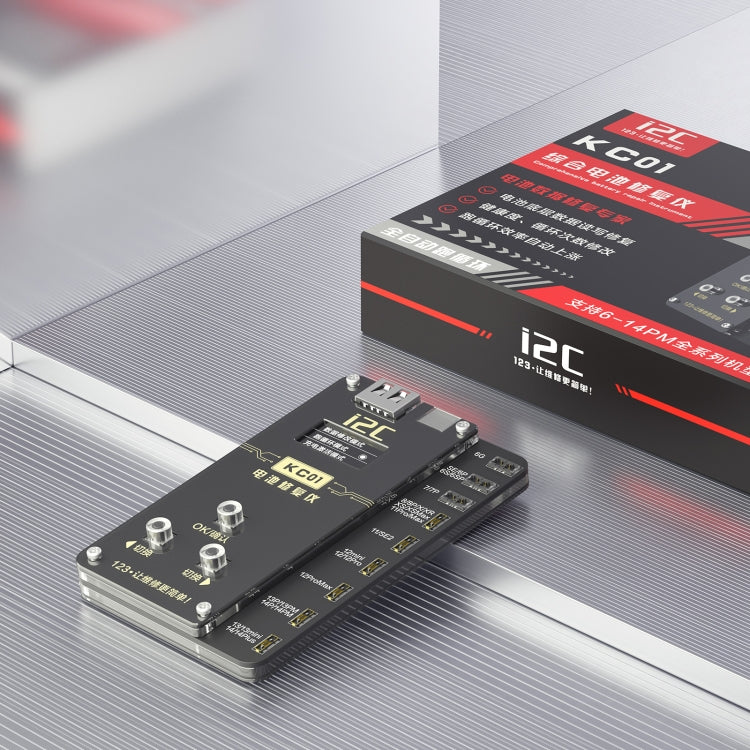 i2C KC01 Instrument de réparation de batterie complet multifonction pour iPhone 6-14 Pro Max