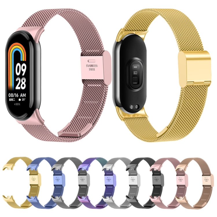 Bracelet de montre en métal à boucle milanaise, For Xiaomi Mi Band 8
