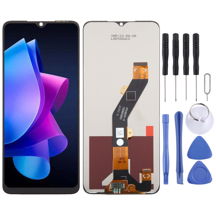 Écran LCD OEM pour avec assemblage complet de numériseur, For Tecno Spark Go 2023, For Tecno Pop 7 Pro / Itel P40 BF7