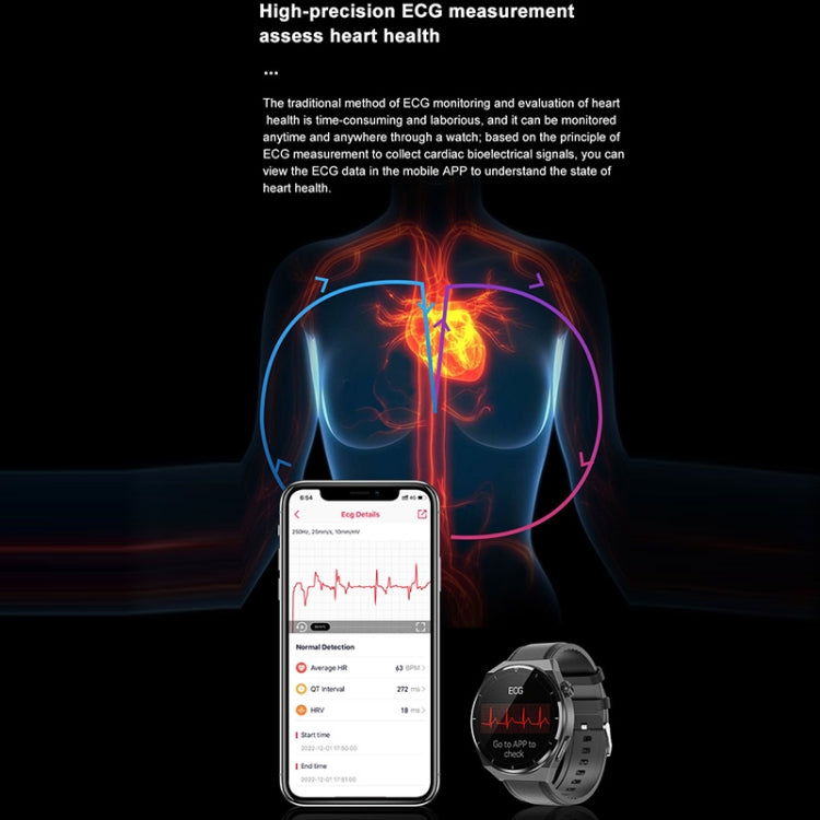 TK20 1,39 pouces IP68 montre intelligente à bande de silicone étanche prend en charge l'ECG / les soins à distance des familles / la surveillance de la température corporelle, Silicone Band (Red), Silicone Band (Black), Silicone Band (Blue)