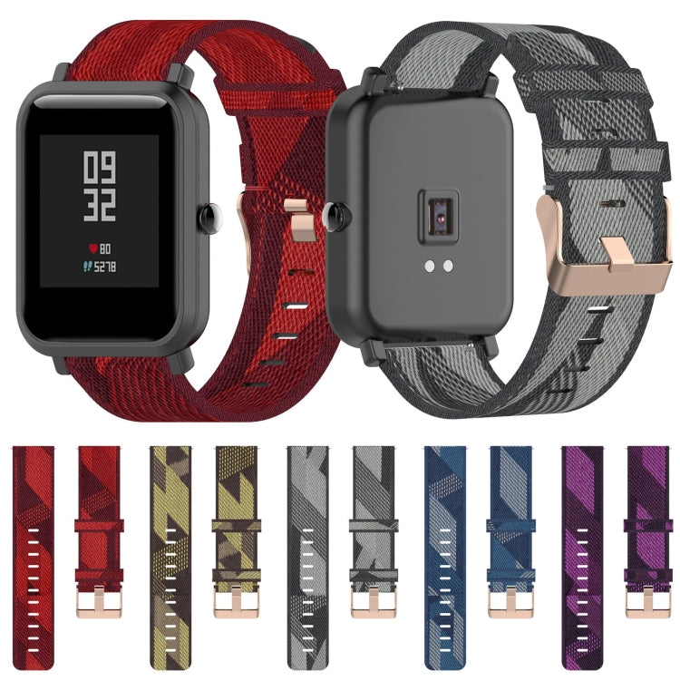 Pour Amazfit Bip Lite Version 1S / Bip S 20mm Nylon Denim Canvas Remplacement Bracelet Bracelet