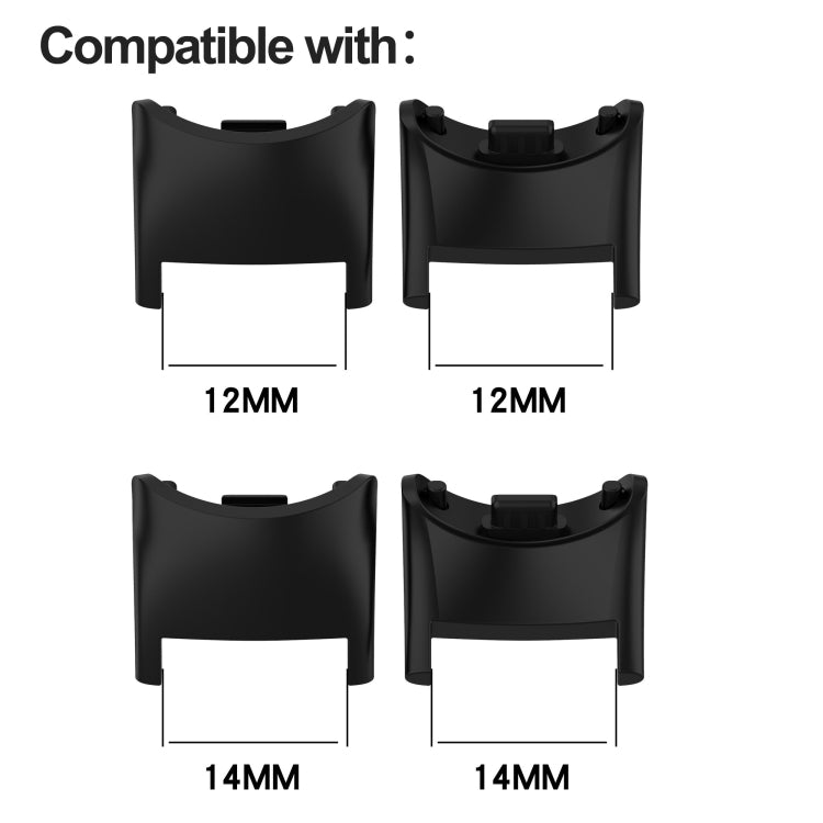 1 paire de connecteurs de bracelet de montre en plastique PC