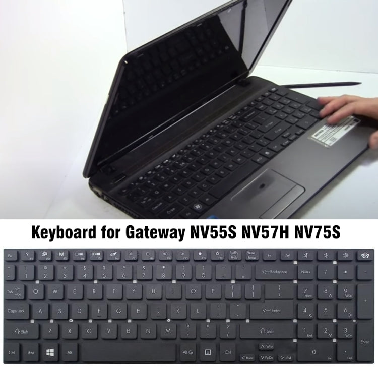 Clavier d'ordinateur portable, For Gateway NV55S / NV57H / NV75S