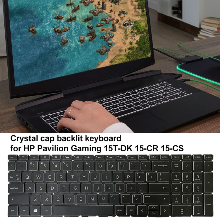 Clavier rétroéclairé pour ordinateur portable Crystal Cap US Version