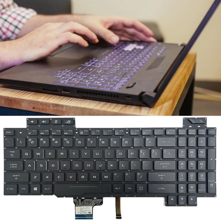 Clavier d'ordinateur portable rétroéclairé version américaine, For ASUS GL504 GL504GV GL504G GL504GM
