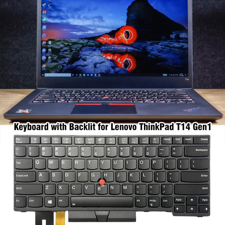 Clavier d'ordinateur portable rétroéclairé version américaine, For Lenovo ThinkPad T14 Gen1 20S0 20S1