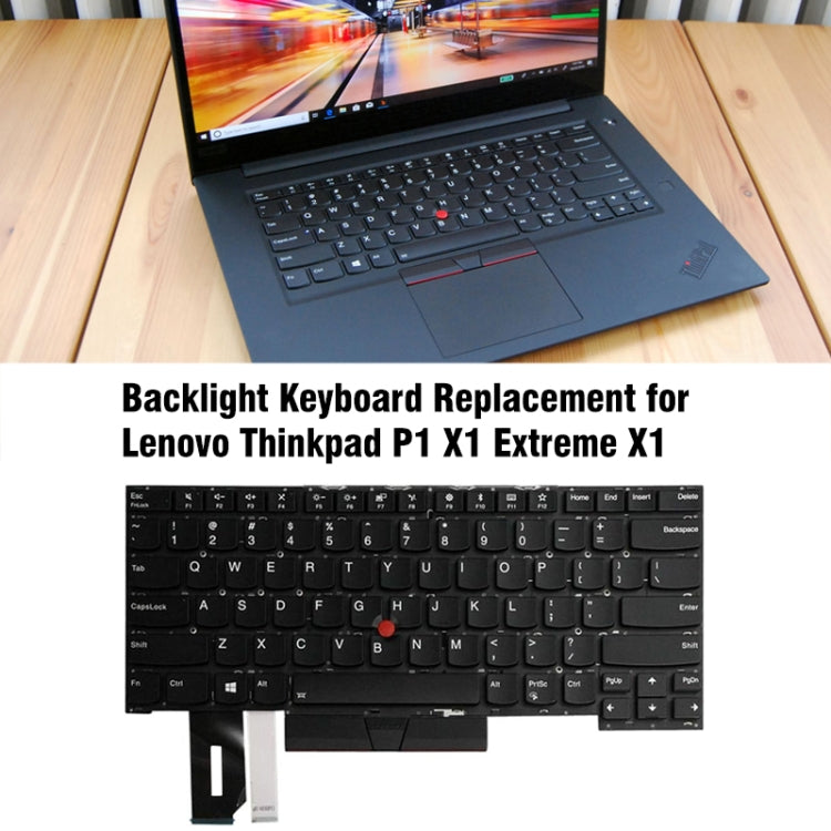 Clavier d'ordinateur portable rétroéclairé avec touche d'entrée en anglais