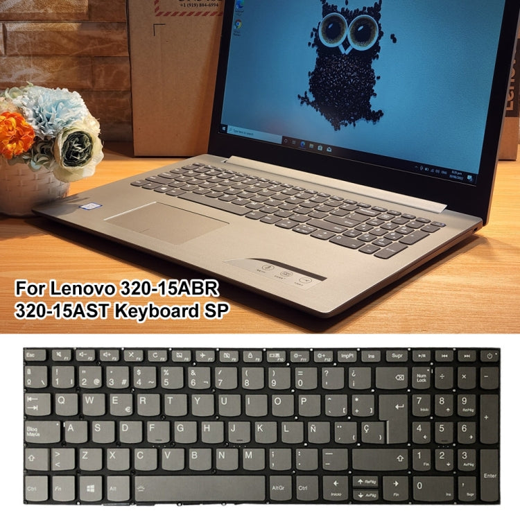 Clavier d'ordinateur portable rétroéclairé en espagnol avec bouton d'alimentation et touche Entrée