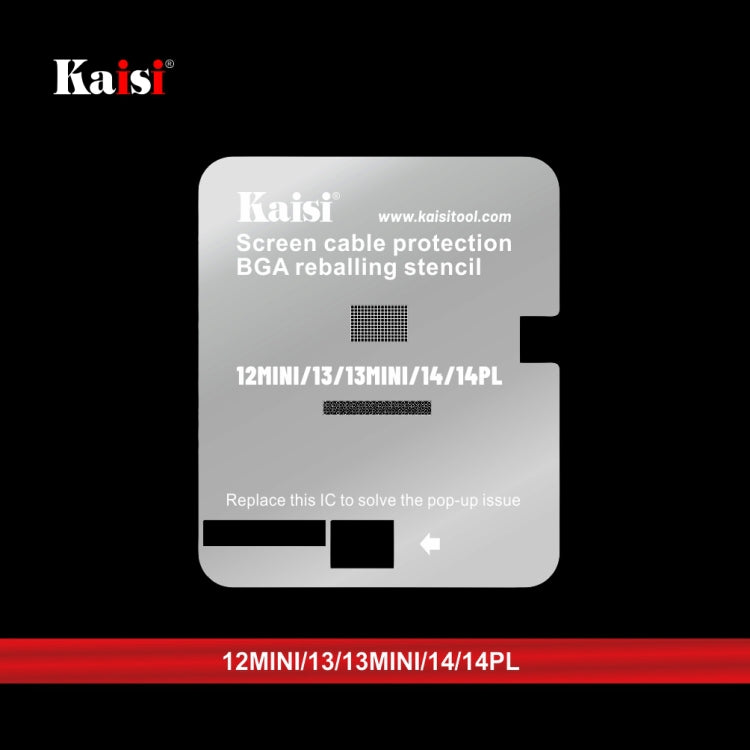 Kaisi LCD Screen IC BGA Reballing Pochoir pour iPhone 11 à 14 Pro Max