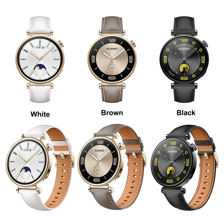 Bracelet de montre en cuir véritable de 18 mm, For Huawei Watch GT 4