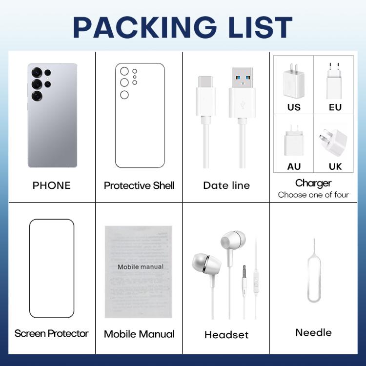 F10 / S25 Ultra, 2 Go + 16 Go, écran 6,75 pouces, Android 8.1, processeur octocœur MTK6753, réseau 3G, double SIM, EU Plug, US Plug, UK Plug, AU Plug