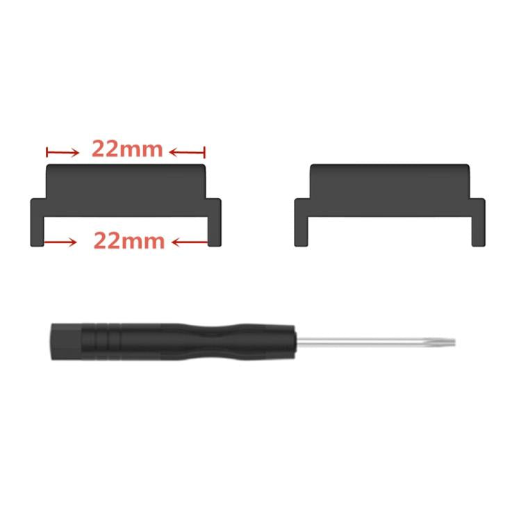 1 Pair 22mm Metal Watch Band Connector