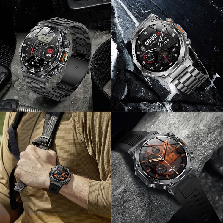 Montre connectée AK82 BT Call, compatible avec le suivi de l'oxygénation sanguine, de la pression artérielle, de la fréquence cardiaque et de la santé sportive.
