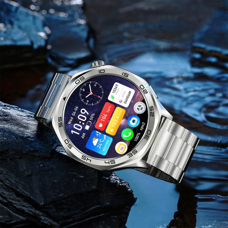 Montre connectée AK83 BT Call, avec suivi de la pression artérielle, de la fréquence cardiaque et de la santé sportive.